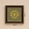 Shree Yantra on Raw Pyrite Frame